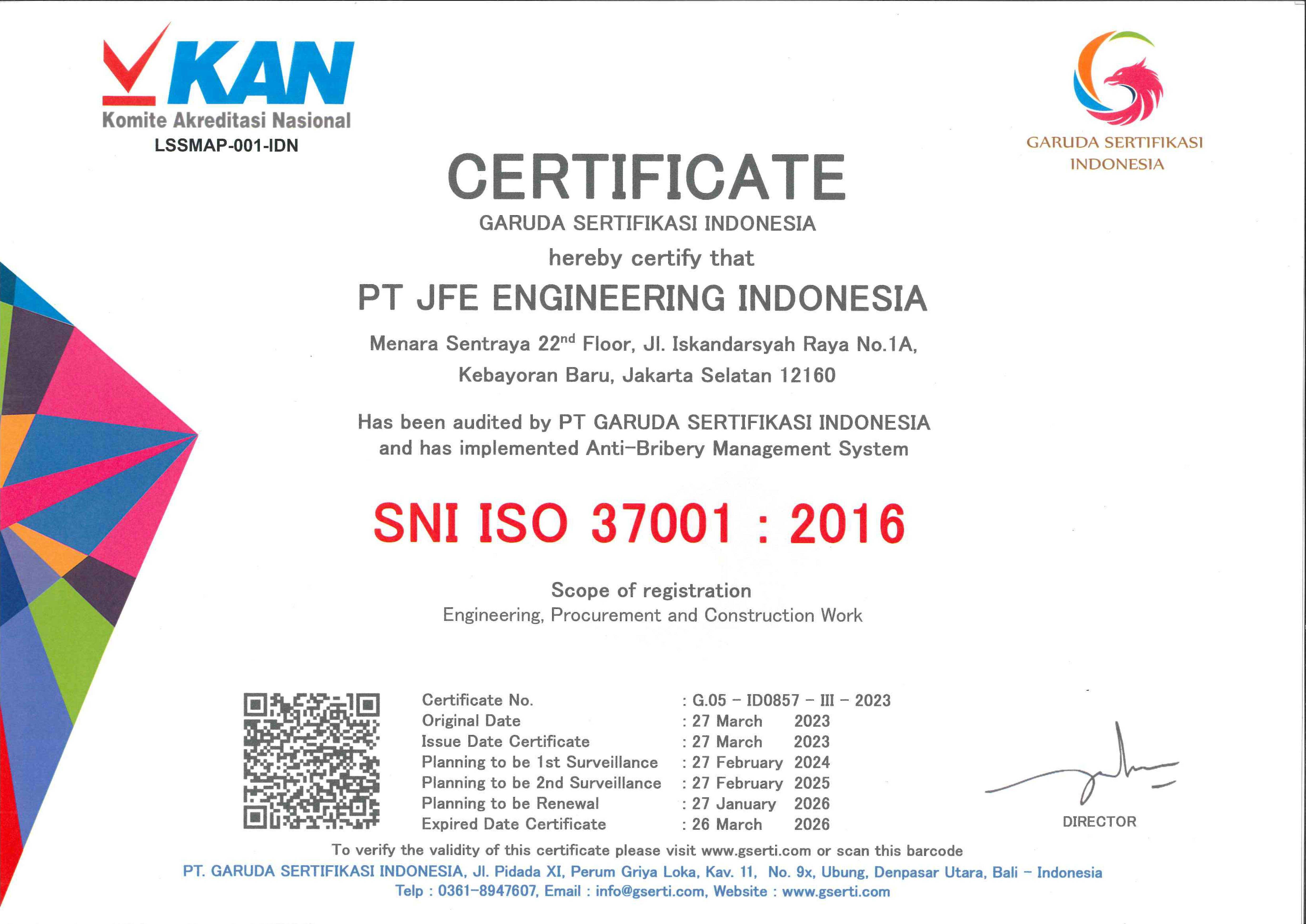 ISO 37001 2016